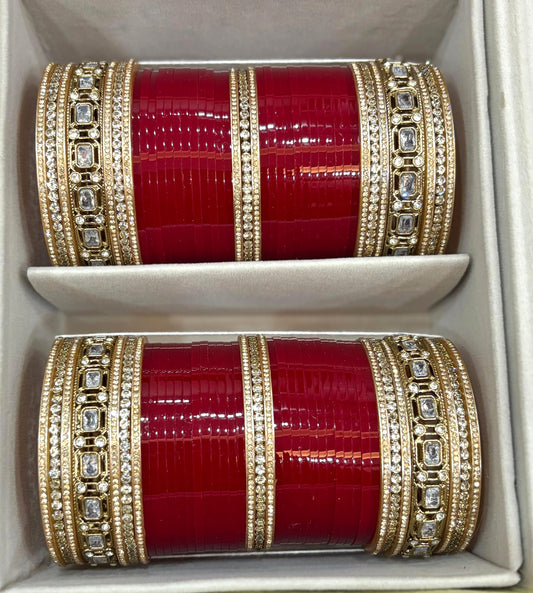 Bridal punjabi Chuda / Chooda / Choora/Rajasthani Chuda /Wedding Bangles Set/ bridal bangles set/ wedding chuda/wedding chooda /Choooda/ Chura