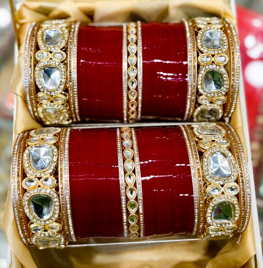 Bridal punjabi Chuda / Chooda / Choora/Rajasthani Chuda /Wedding Bangles Set/ bridal bangles set/ wedding chuda/wedding chooda /Choooda/ Chura
